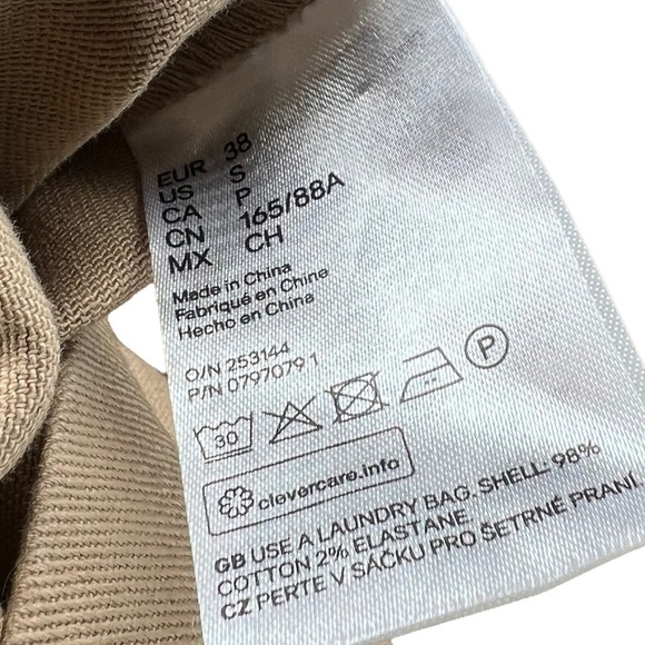 Divided H&M Khaki Button Down Overall Dress With Belt Chain - Picture 3 of 3